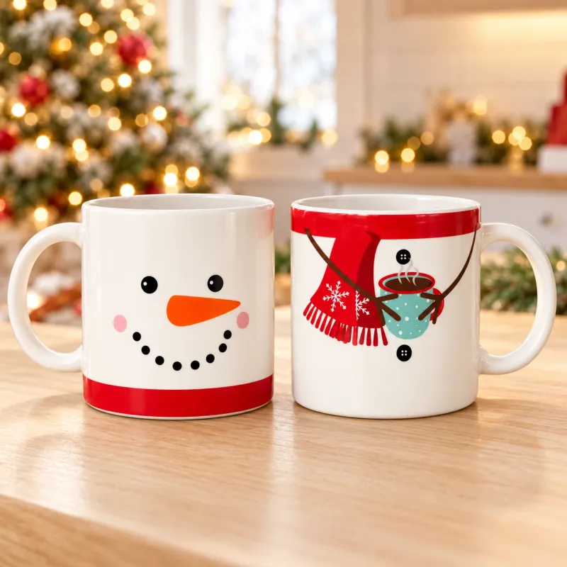 Duo de tasse bonhomme