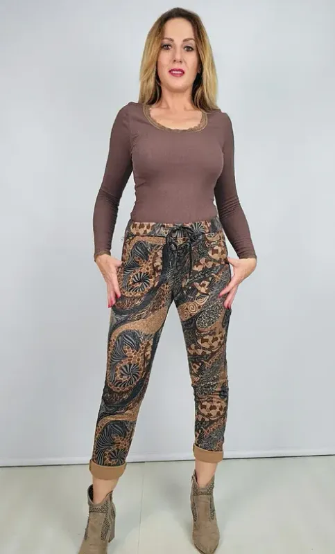 Pantalón estampado vichy Pantalón estampado vichy