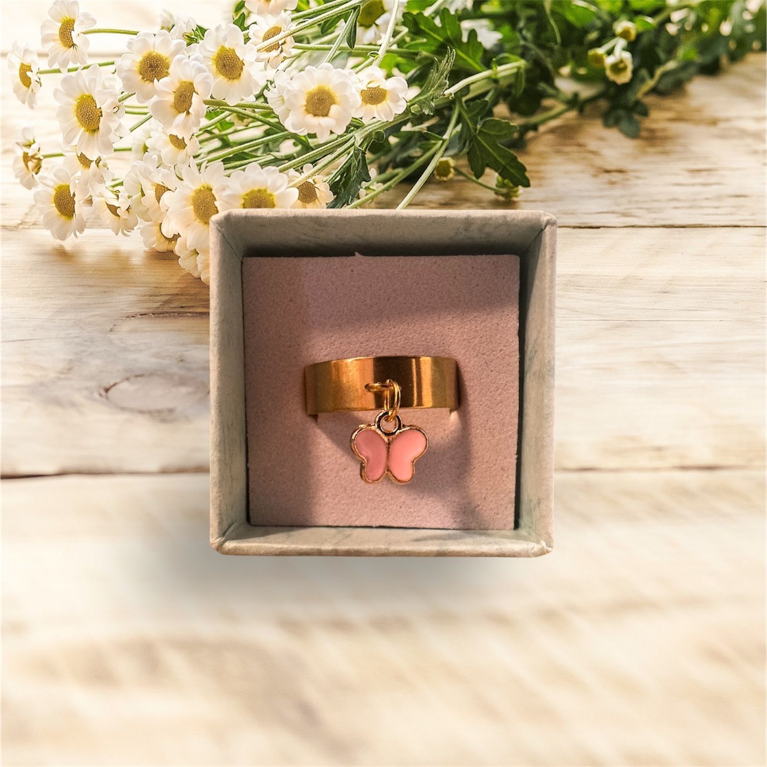 Anello con farfalla mini