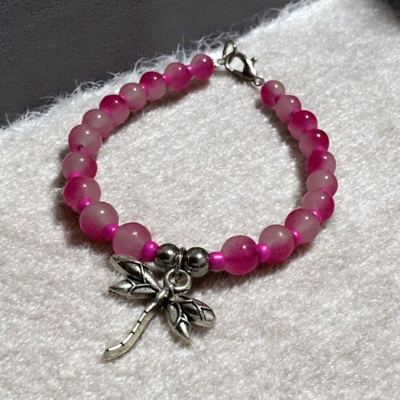 Braccialetto perle pink