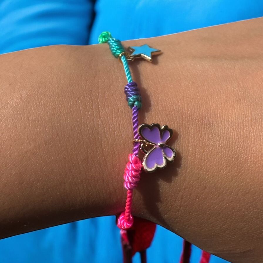 Braccialetto multicolor corda