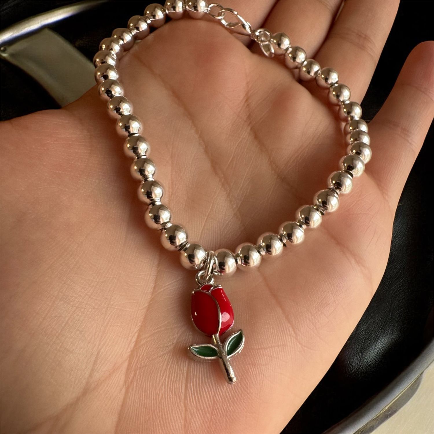 Bracciale perle argento