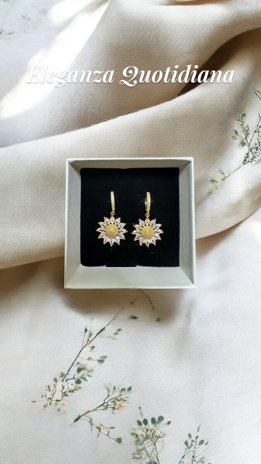 orecchini girasole