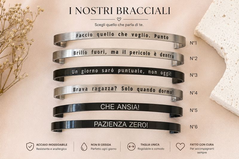 Bracciali con frasi