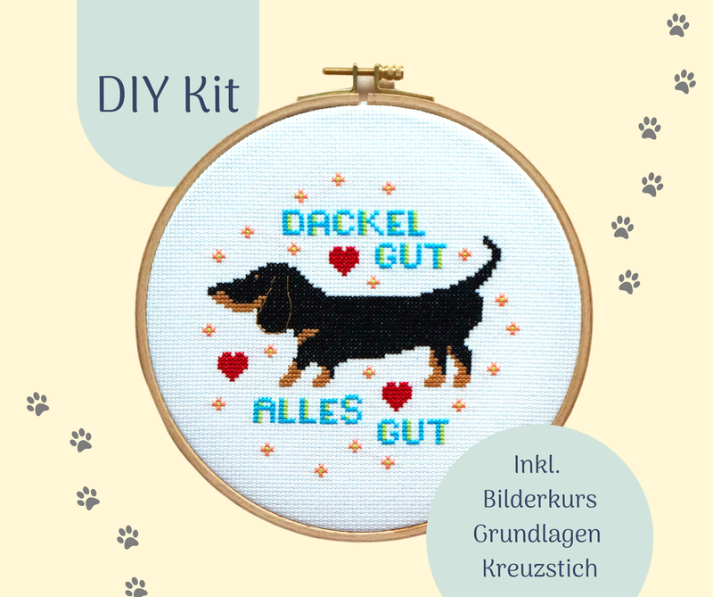 Stickset "Dackel gut-alles gut"