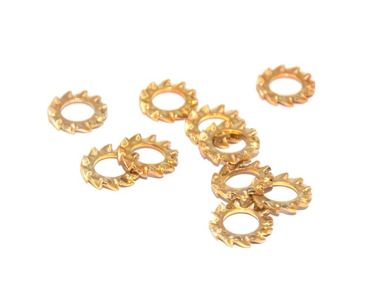 Geel Gepassiveerde Tandveerring M4 (8x1.3)