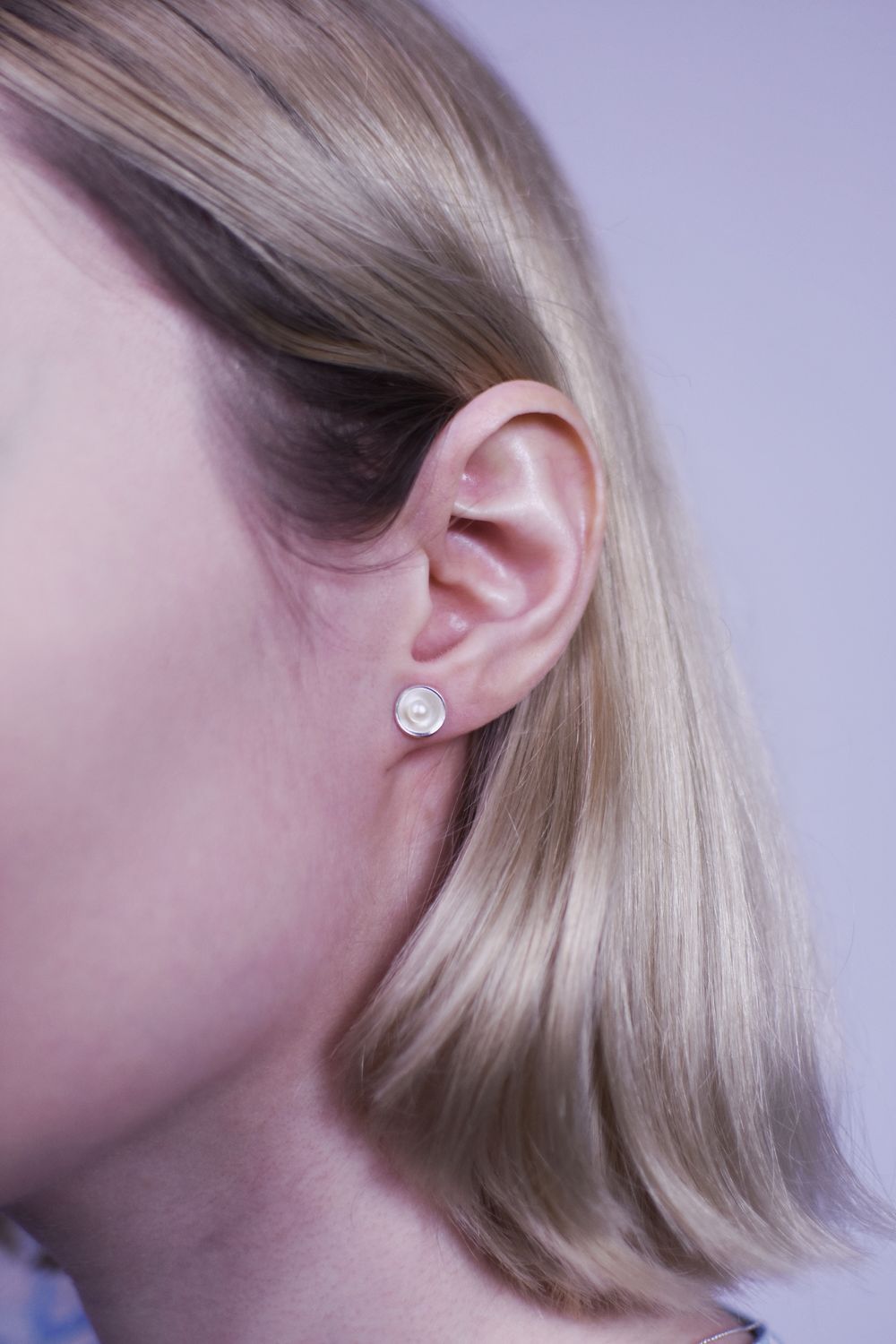 Drogocenna perła - kolczyki S