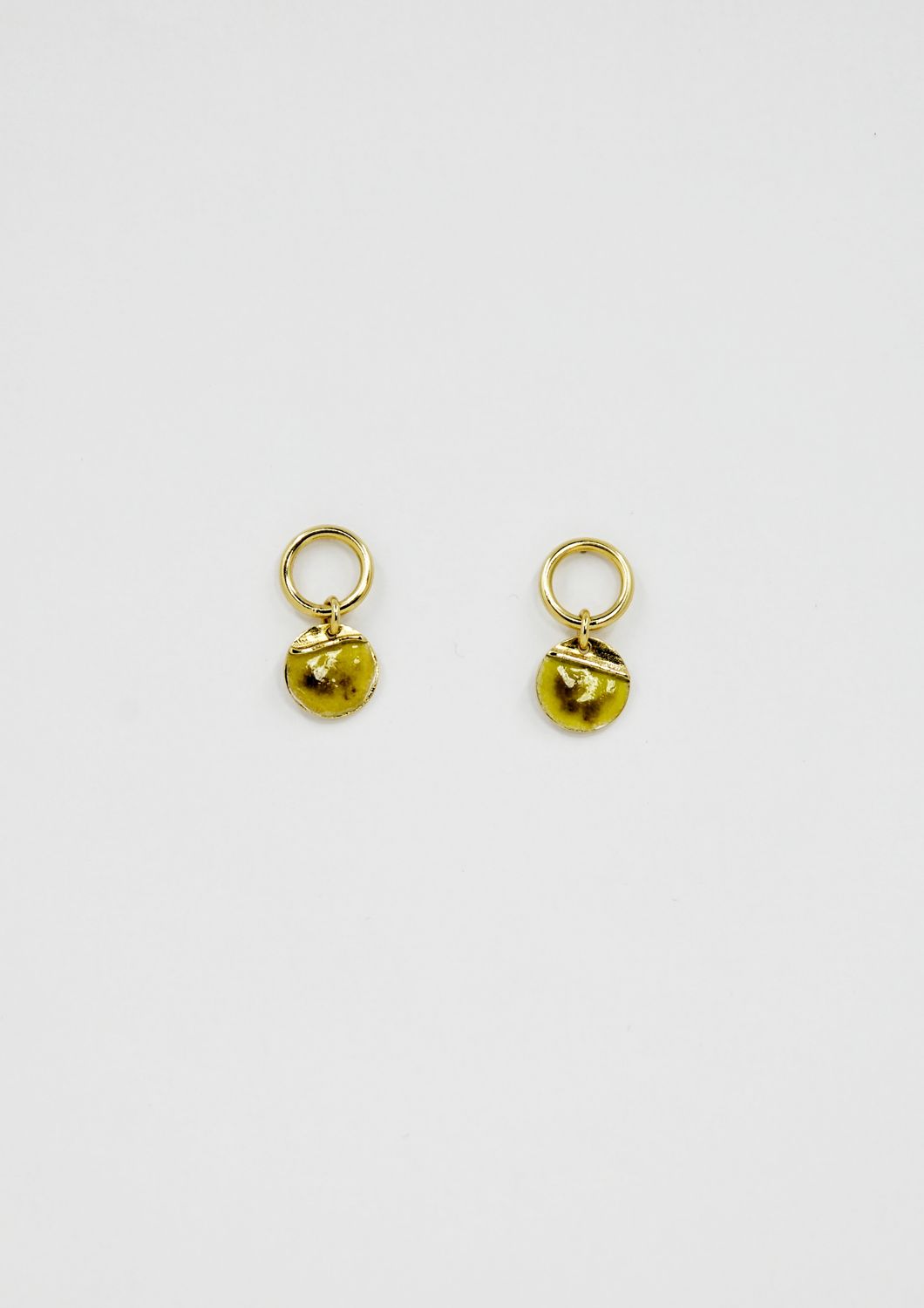 Rosa z emalią - żółte, złocone