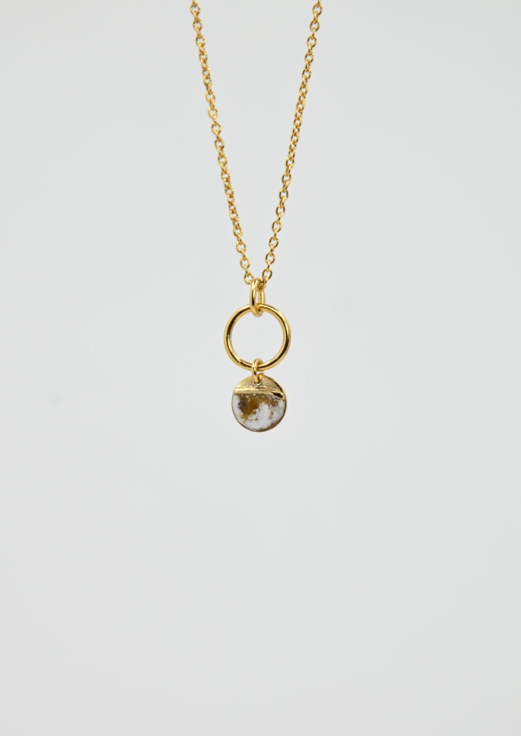 Rosa z emalią - złocony, żółty