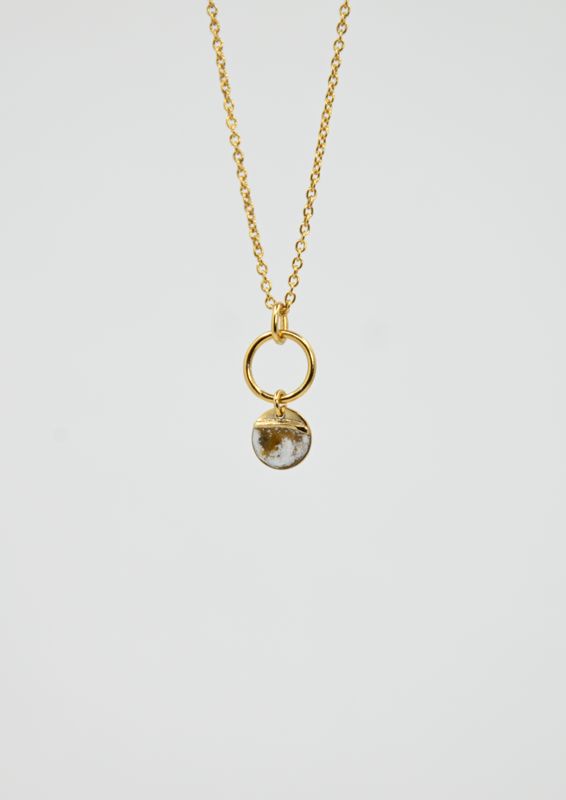 Rosa z emalią - złocony, żółty