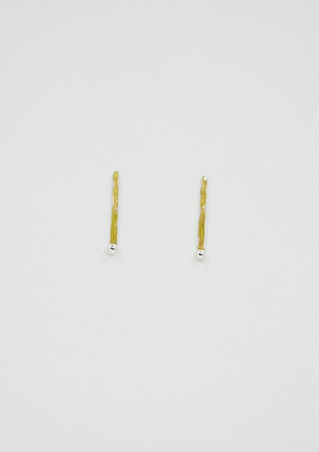 Sople z emalią i kroplą - żółte