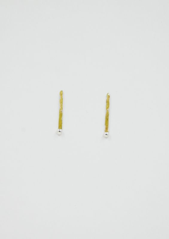 Sople z emalią i kroplą - żółte