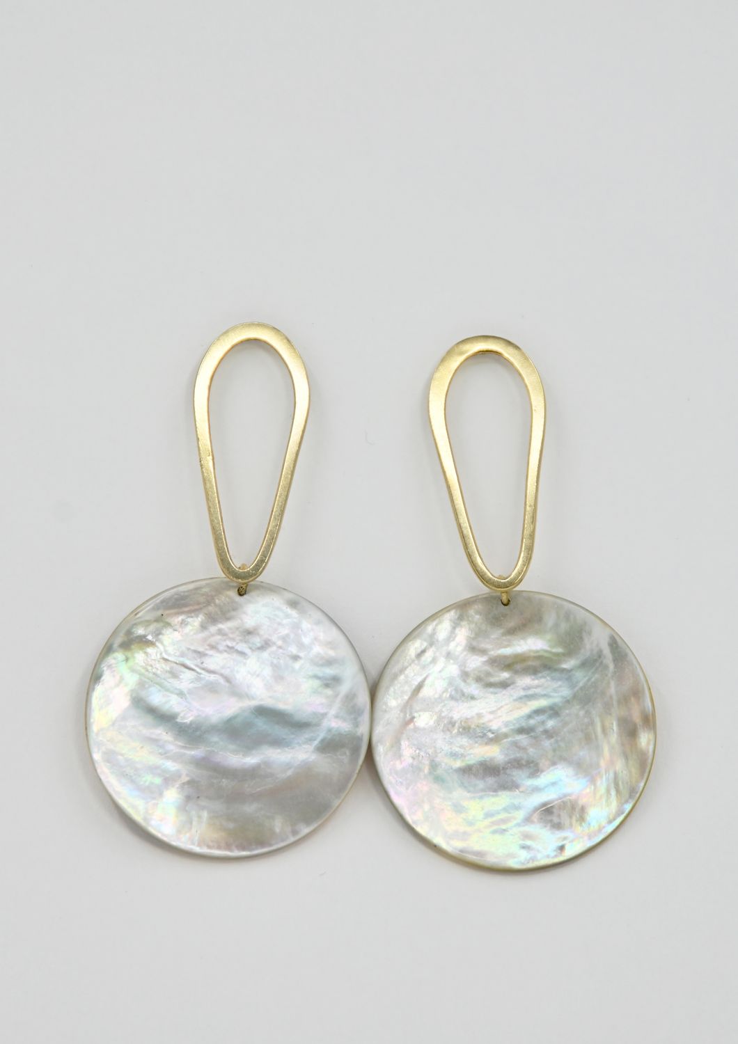 Dysk - kolczyki złocone