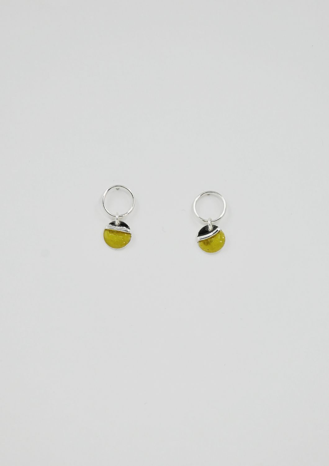 Rosa z emalią - srebrne, żółte