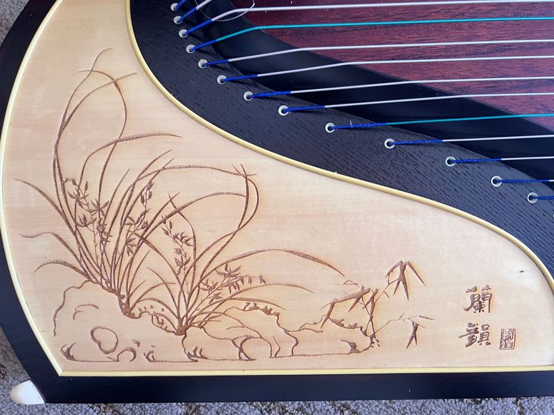 Guzheng - Pyrography Model Dunhuang Yun Brand