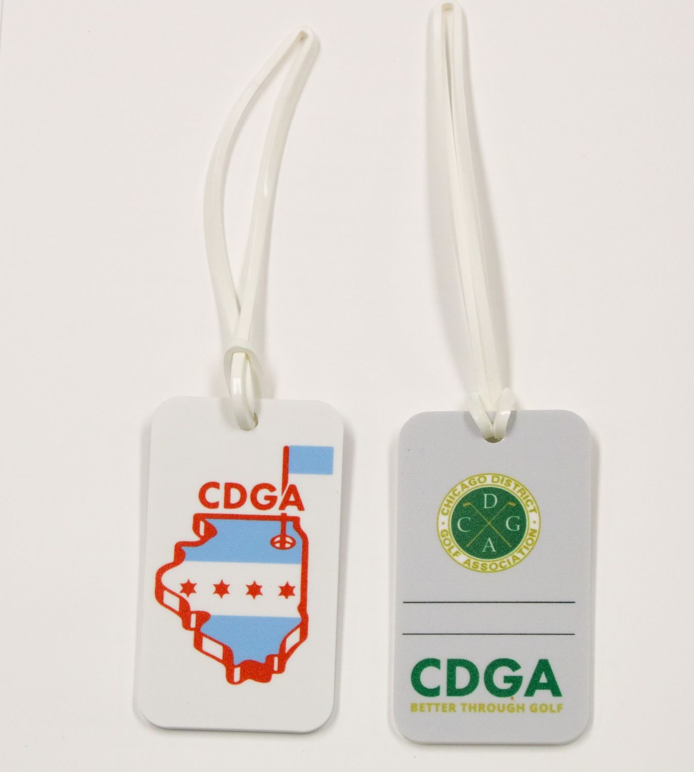 Chicago Flag Rubber Bag Tag