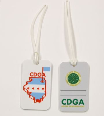 Chicago Flag Rubber Bag Tag