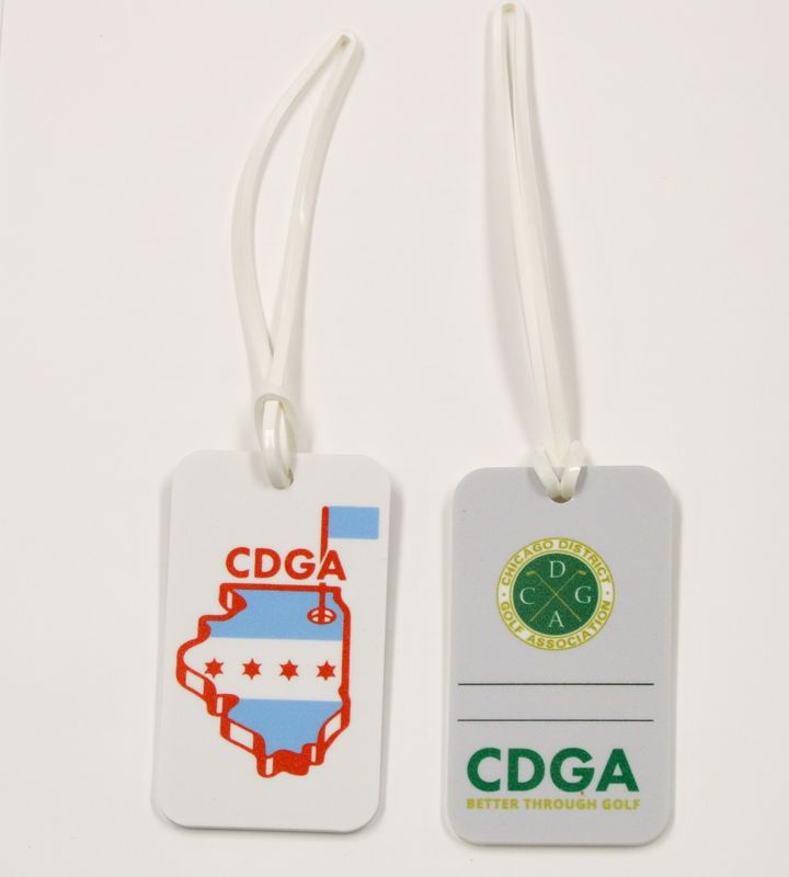 Chicago Flag Rubber Bag Tag