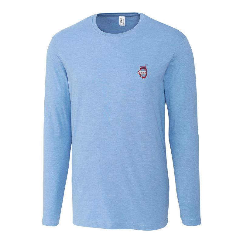 Cutter &amp; Buck - Clique Long Sleeve Phoenix Tee with IL/Chi Flag/CDGA