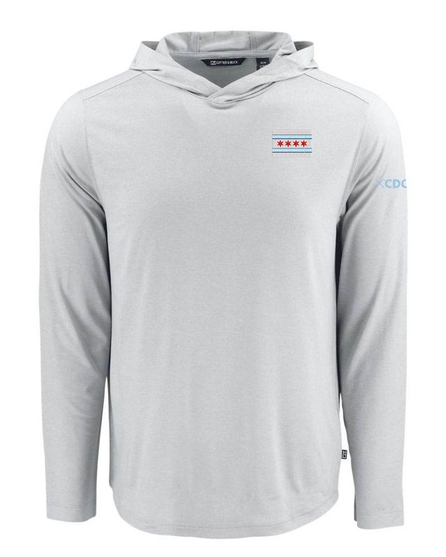 Cutter &amp; Buck - Coastline Recycled Men&#39;s Hooded Shirt with Chi Flag