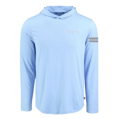 Cutter &amp; Buck Coastline Chicago Flag/Clubs Men&#39;s Hooded Shirt