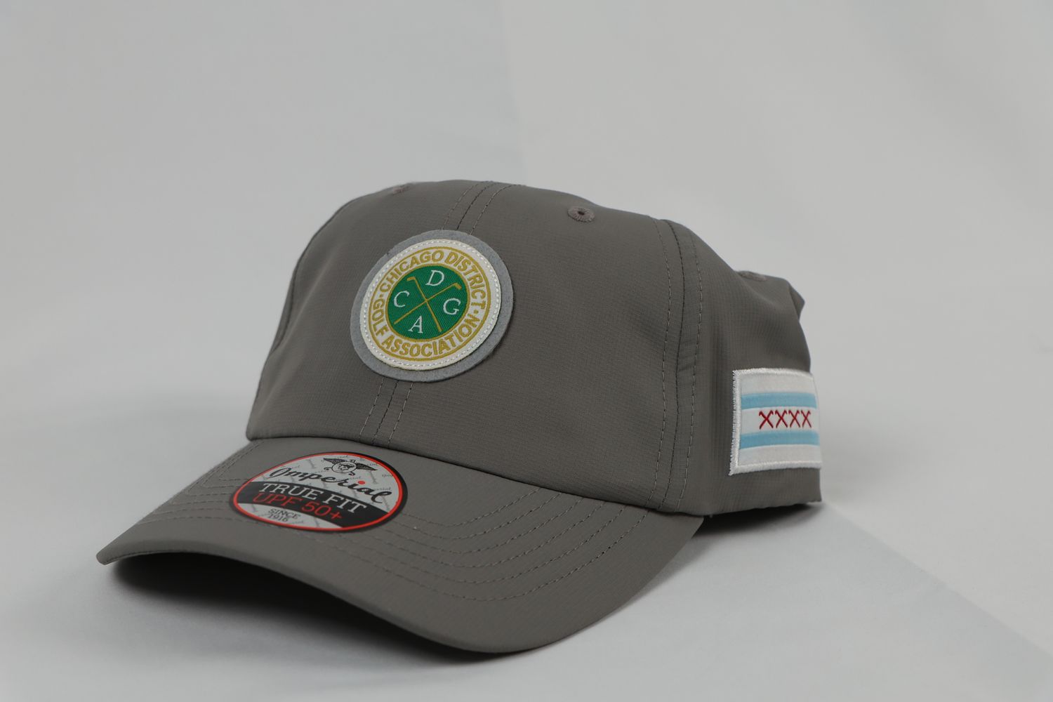 Imperial - X210P with CDGA, Front, and Chi Flag/Clubs Side, Color: Grey