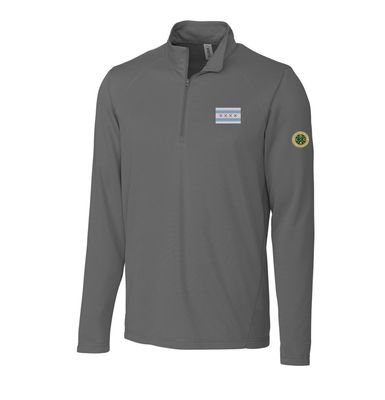 Cutter &amp; Buck Men&#39;s Half Zip with Chi/Clubs Logo
