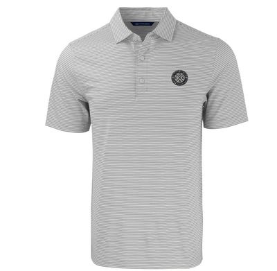 Cutter &amp; Buck Forge Double Stripe Stretch Recycled Men&#39;s Polo with CDGA