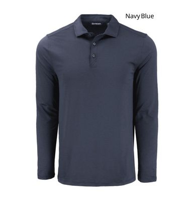 Cutter &amp; Buck Coastline Epic Comfort Recycled Men&#39;s Long Sleeve Polo