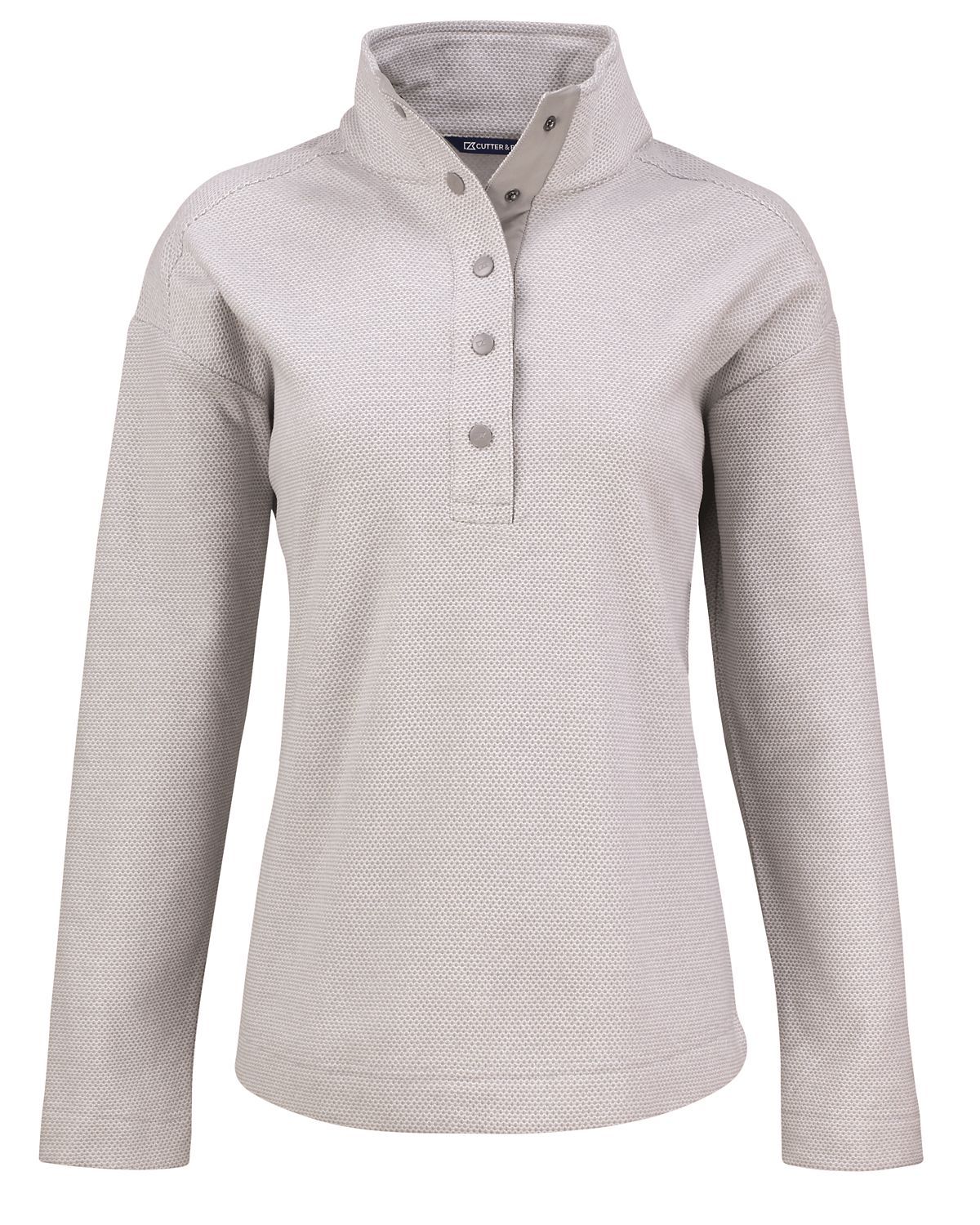 Cutter &amp; Buck - Hunts Point Eco Textured Fleece Recycled Women&#39;s Snap Pullover