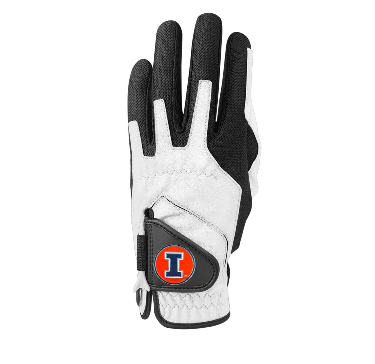 Zero Friction College Glove - Illinois, Color: White
