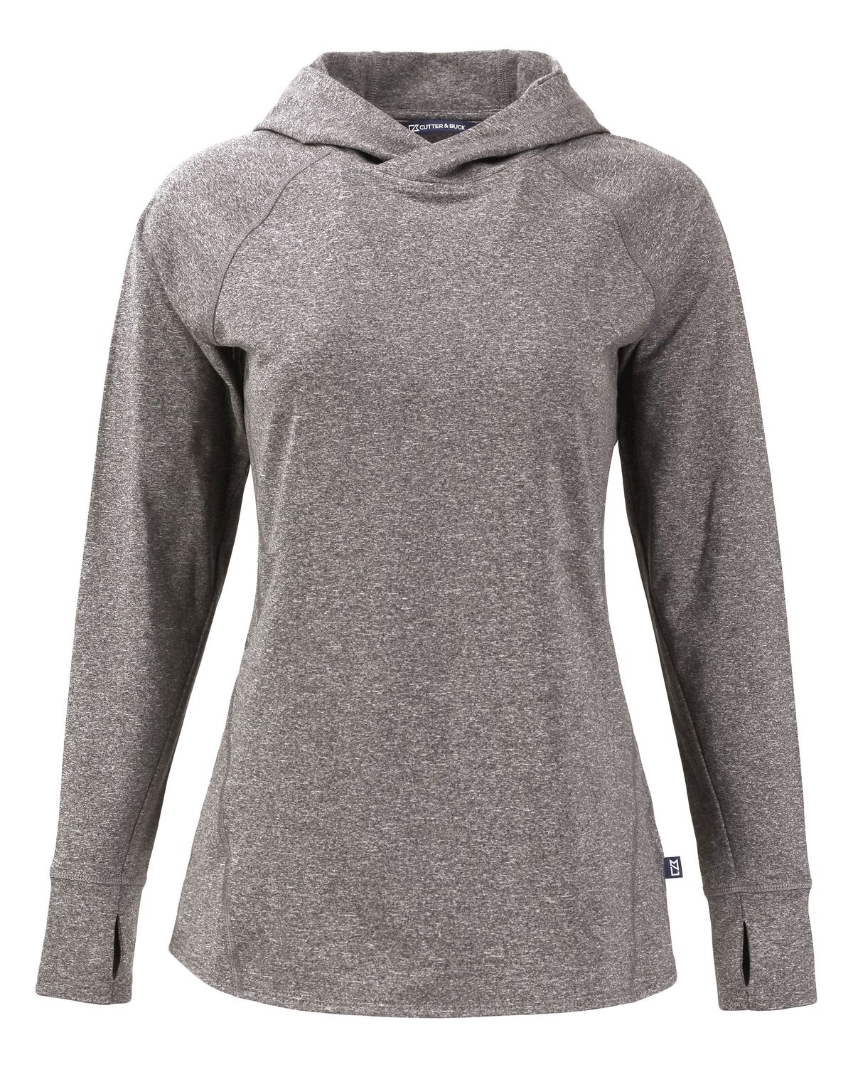LCK00203 - Cutter &amp; Buck Adapt Knit Recycled Women&#39;s Heathered Hooded