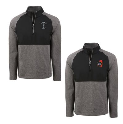 Cutter &amp; Buck Adapt Eco Knit Hybrid Recycled Men&#39;s Quarter Zip - MCC00034