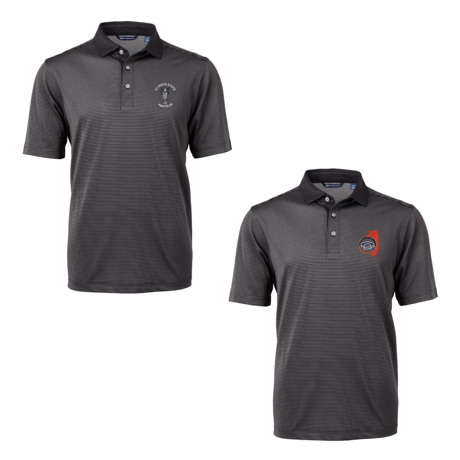 Cutter &amp; Buck Virtue Eco Pique Micro Stripe Recycled Men&#39;s Polo -  MCK00007