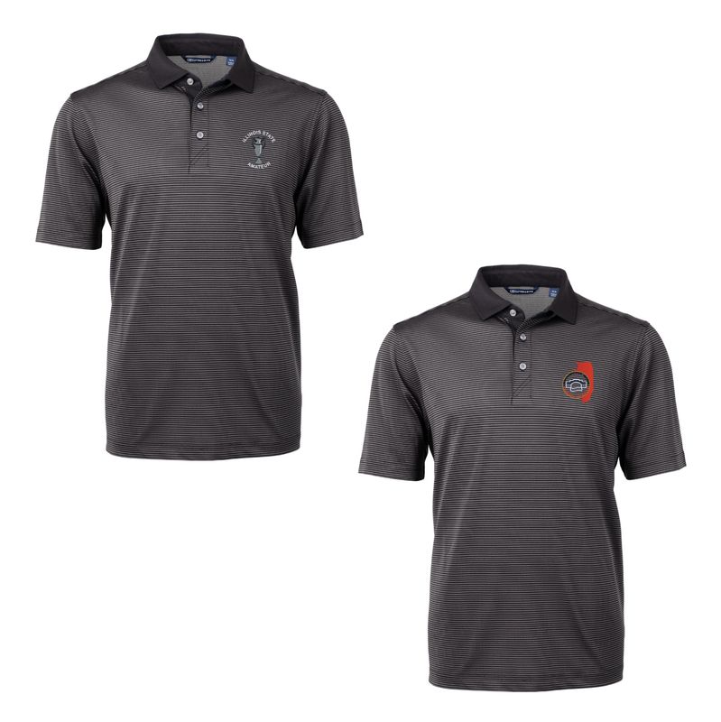 Cutter &amp; Buck Virtue Eco Pique Micro Stripe Recycled Men&#39;s Polo -  MCK00007