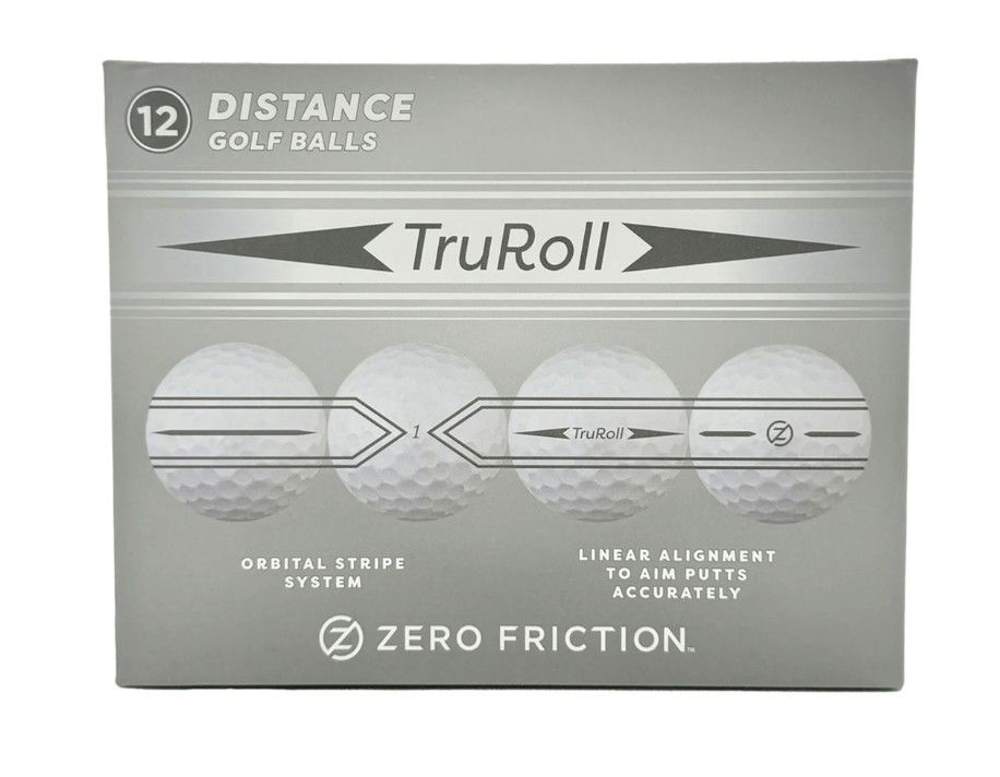 Zero Friction Tru Roll Golf Balls, Color: Grey