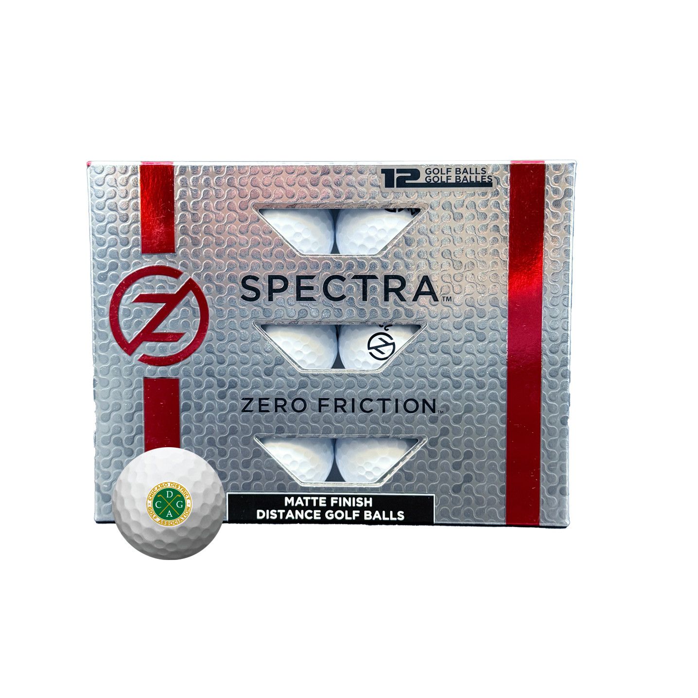 Zero Friction Spectra Golf Balls, Color: White