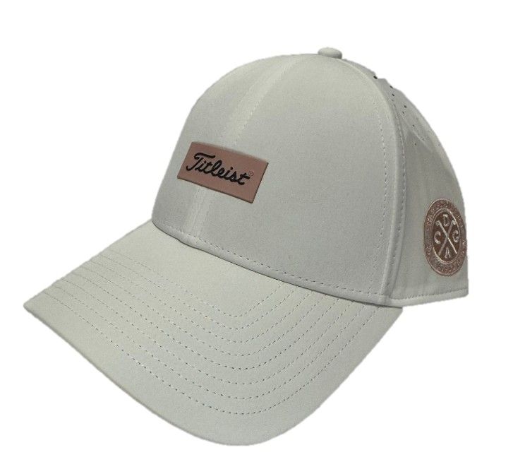 Titleist - Women's Charleston Breezer Hat, Color: White/Soft Pink/Charcoal
