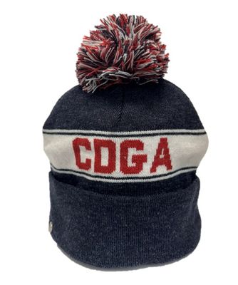 Imperial - IL/USA Knit Beanie with Pom, Navy