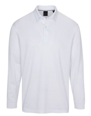 Dunning Men's Player Pique Long-Sleeve Performance Polo