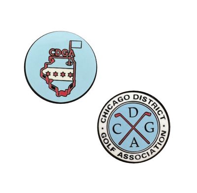 PRG - Ball Marker, CDGA (Chicago Flag Colors)