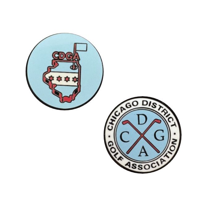 PRG - Ball Marker, CDGA (Chicago Flag Colors)
