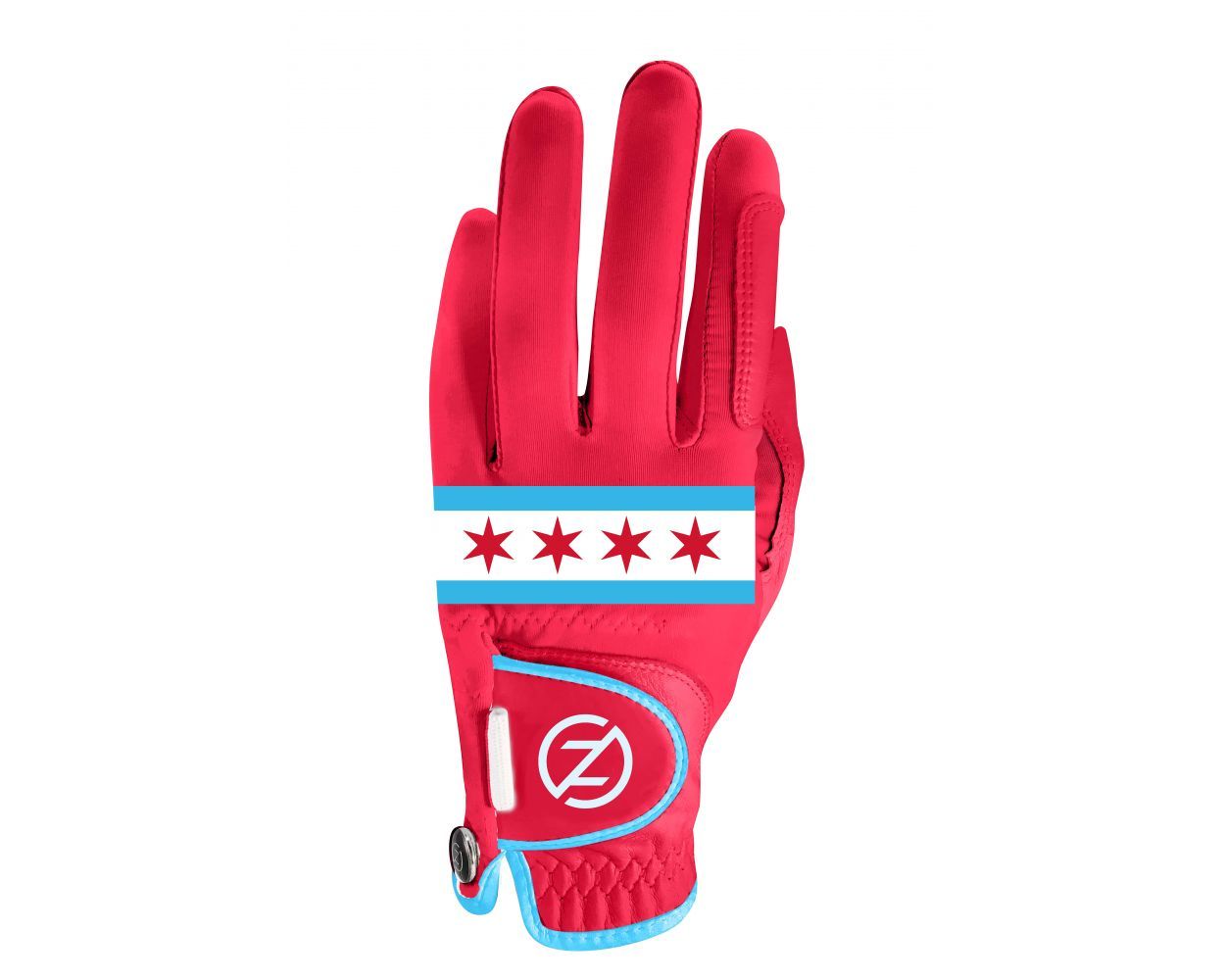 Ladies Chi Town Cabretta Golf Glove, Color: Red