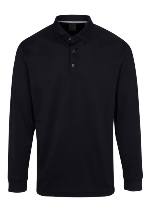 Dunning Men's Long Sleeve Ventilated Performance Polo