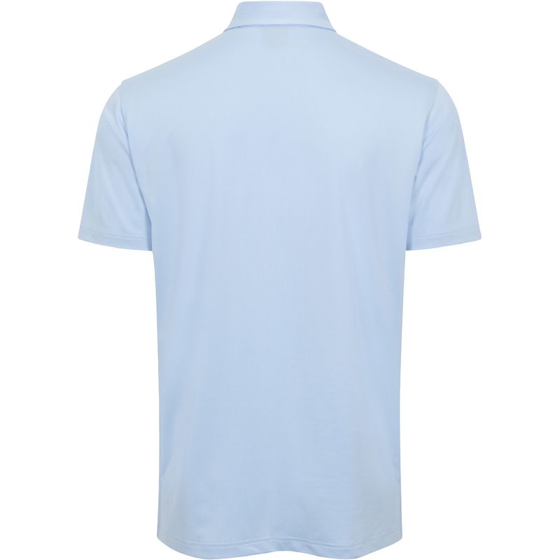 Dunning Men's Quest Ventilated Performance Polo with IL/Chicago Flag, Windsurfer Blue