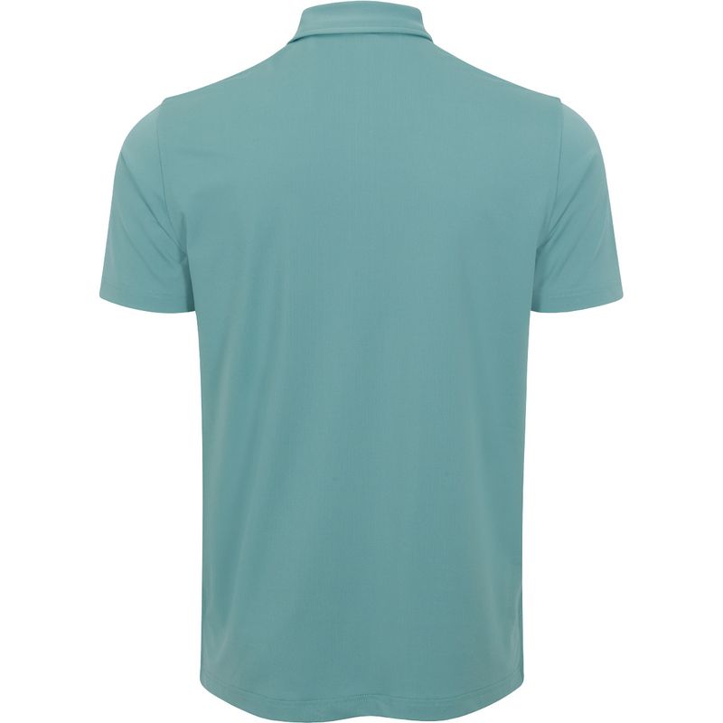 Dunning Men's Quest 2.0 Ventilated Performance Polo with CDGA Wordmark, Slate Green