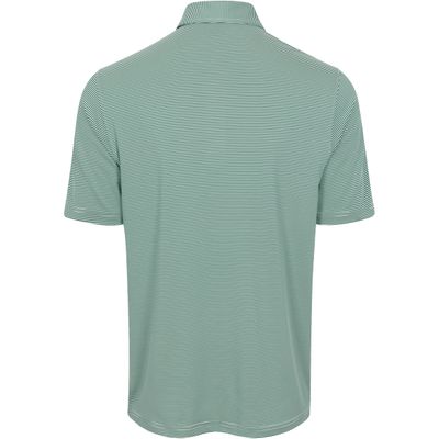 Tourney Men's Medalist Stripe Performance Polo with CDGA logo, Dark Emerald