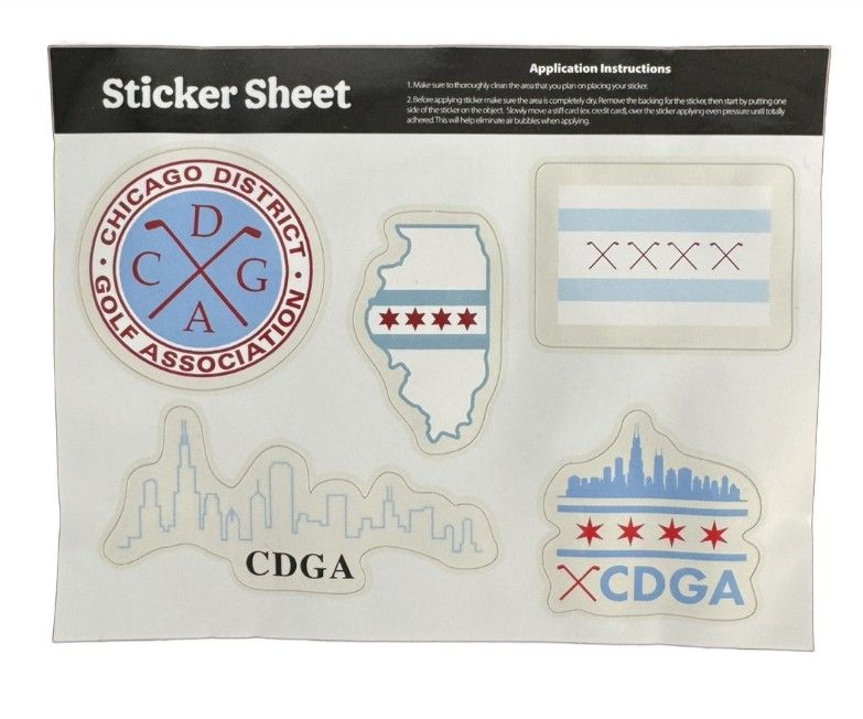 CDGA Sticker Sheet