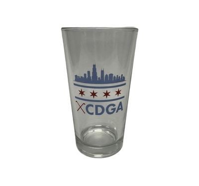 CDGA Skyline/Stars Logo Pint Glass