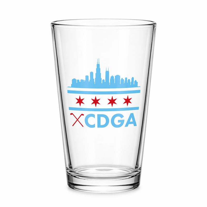 CDGA Skyline/Stars Logo Pint Glass